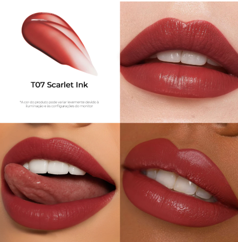 Gloss Labial Brilhante SACE LADY Não Pegajoso 16H Sem Transferência Brilho Vítreo