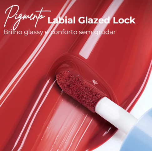 Gloss Labial Brilhante SACE LADY Não Pegajoso 16H Sem Transferência Brilho Vítreo