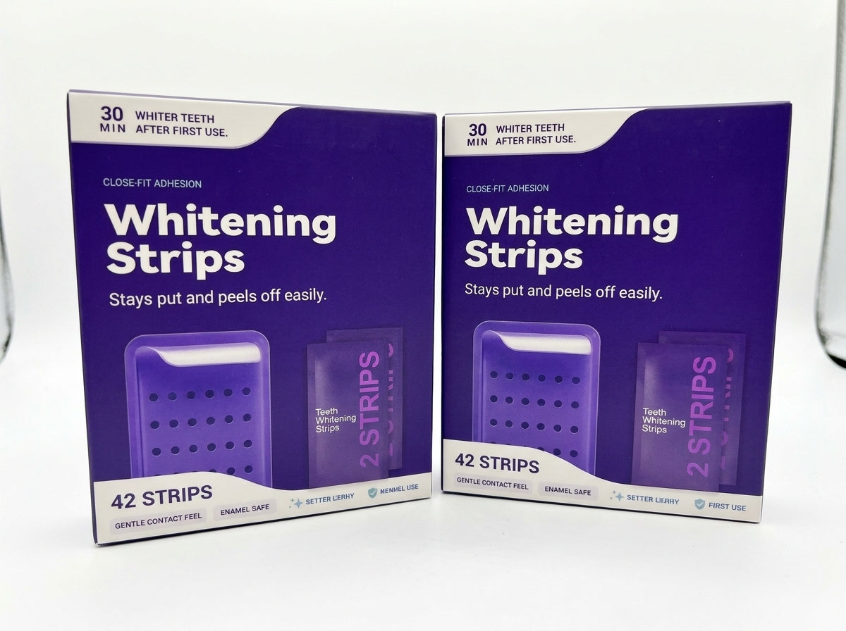 Smile White Roxa 10 Fita Clareador Branqueador Dental 5sache